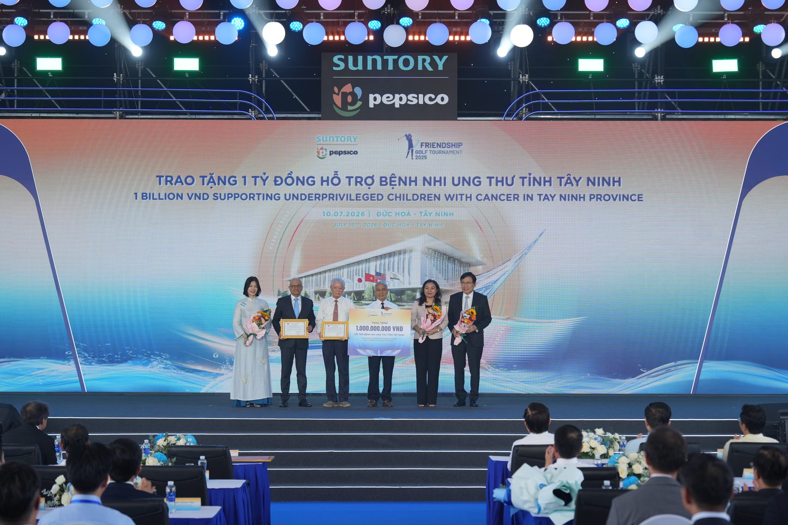 Suntory PepsiCo Việt Nam trao tặng 1 tỷ đồng hỗ trợ bệnh nhi ung thư tỉnh Tây Ninh