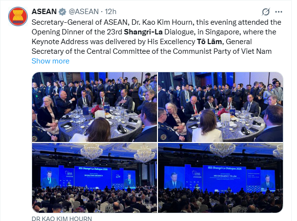 Ảnh chụp Cổng thông tin ASEAN đưa tin