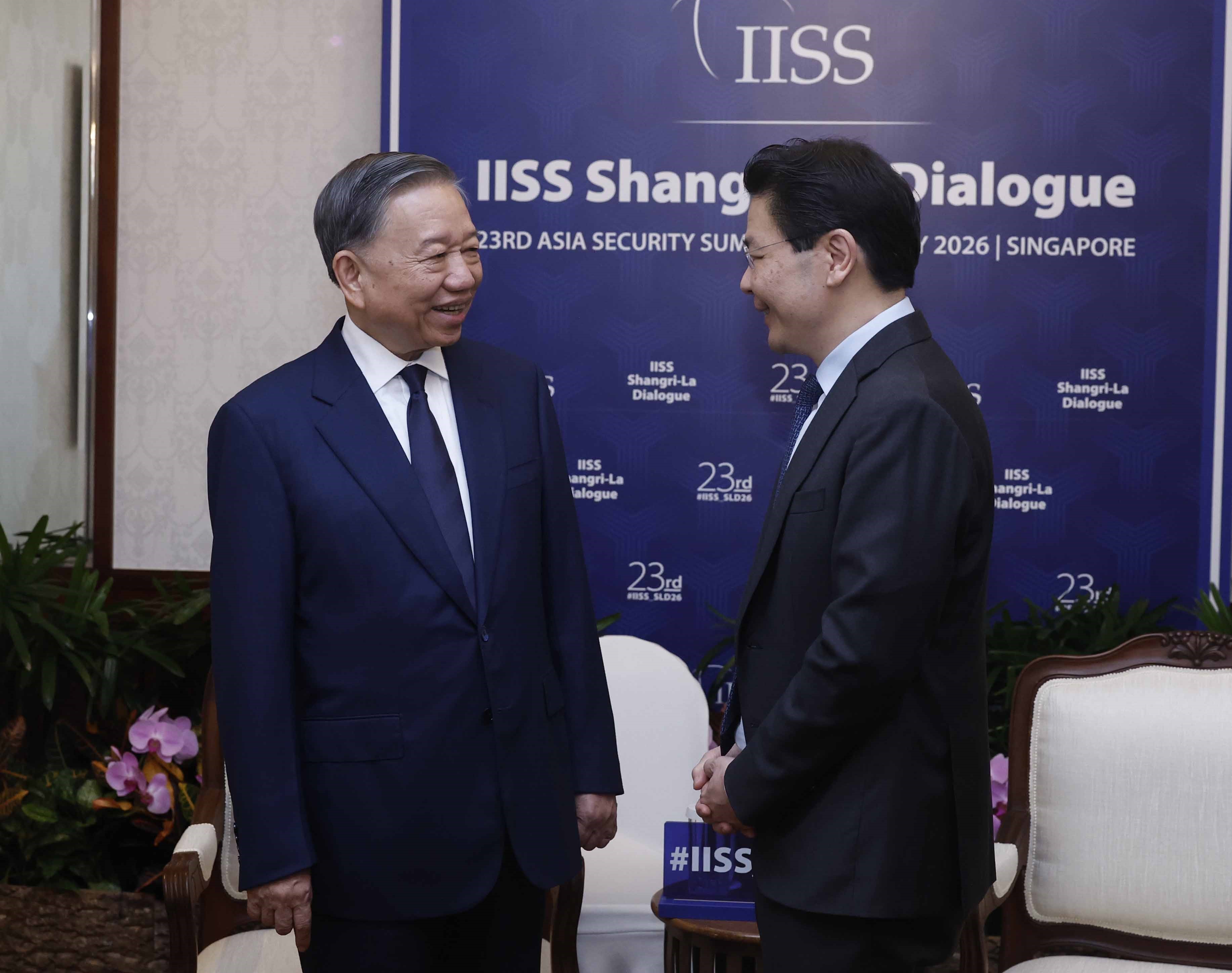 Tổng Bí thư, Chủ tịch nước Tô Lâm và Thủ tướng Singapore Lawrence Wong